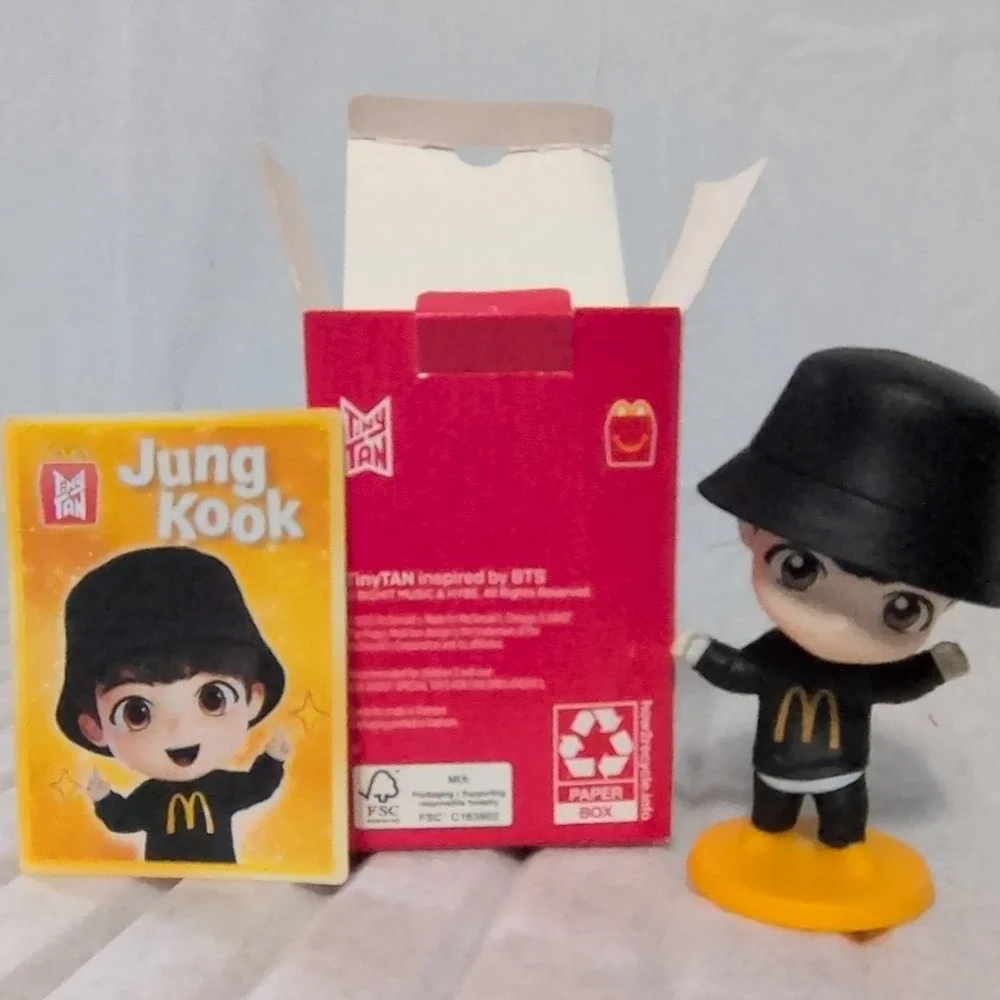 TinyTAN Jung Kook BTS McDonald's Premium Toy 2023 New in Box with Card